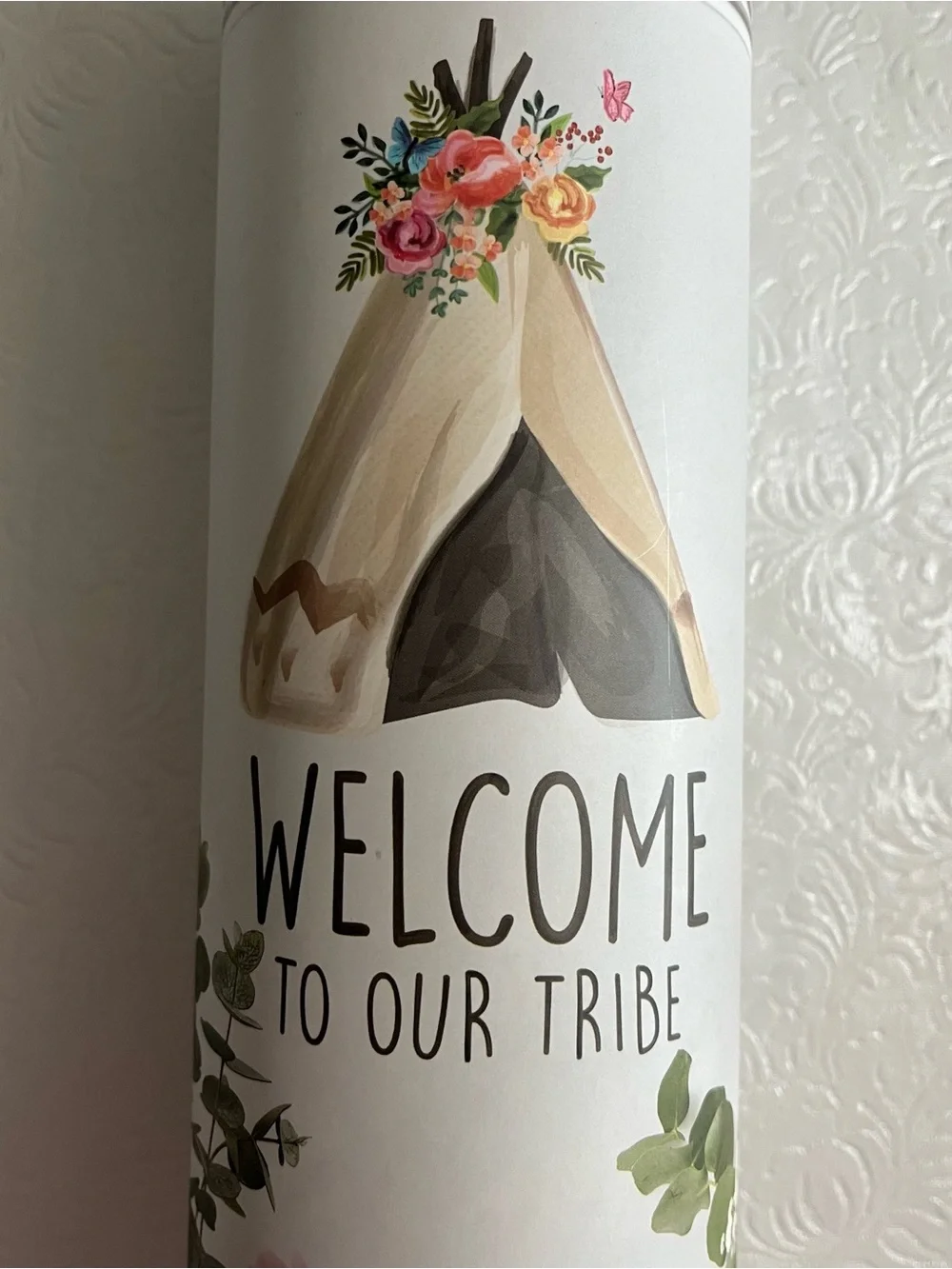 TriVink Welcome To Our Tribe Boho Wall Décor Transfer